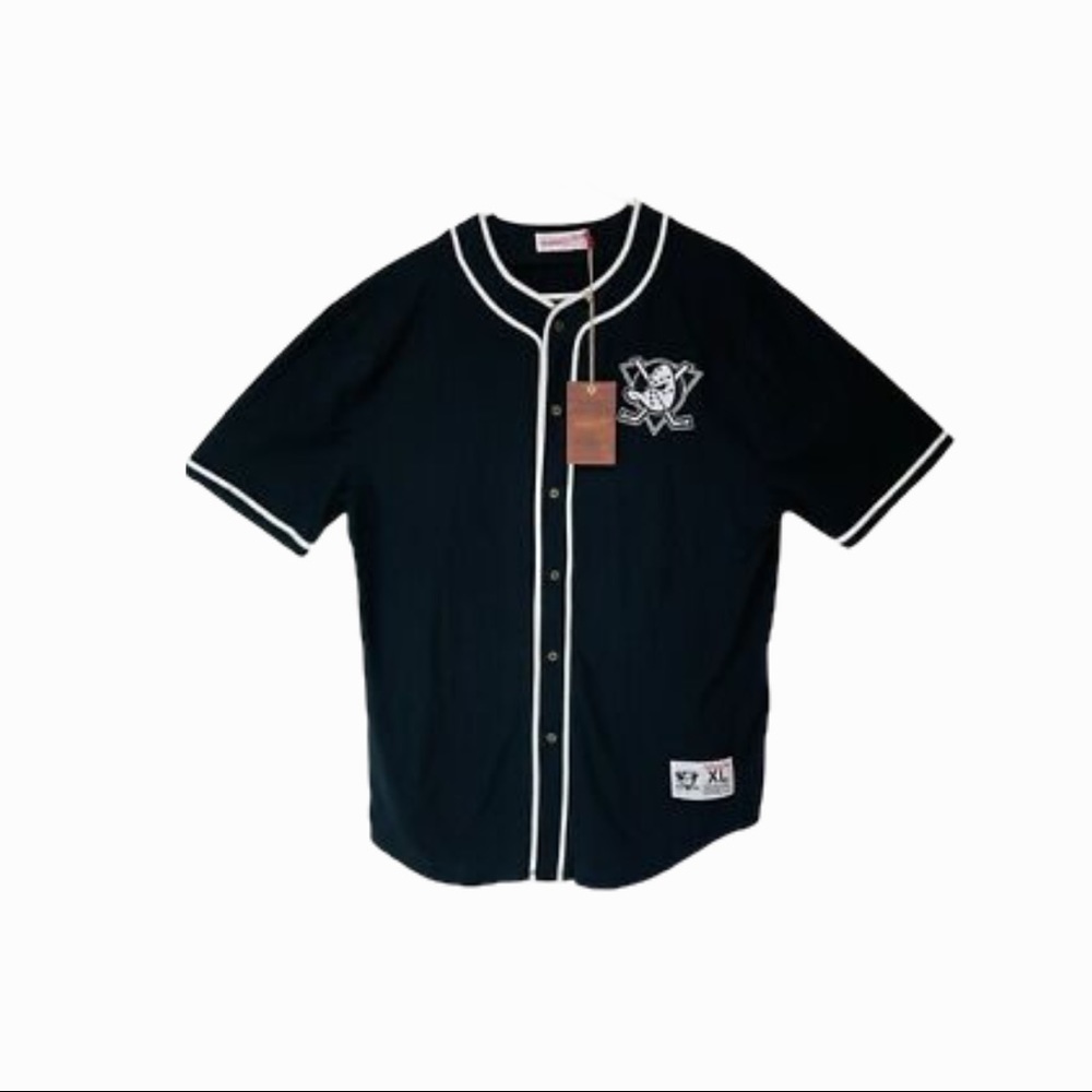 NEW! Mitchell & Ness Anaheim Ducks Jersey(Cotton)